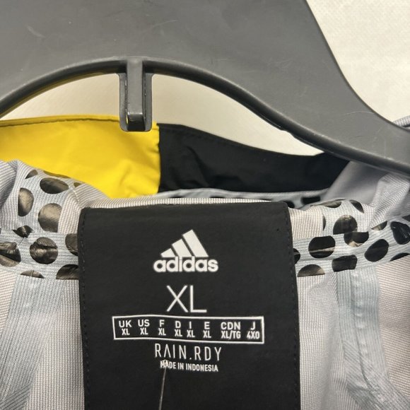 Adidas Five Ten All Mountain RAIN.RDY Jacket | Black Hazy Yellow XL X-Large Hood - Picture 7 of 9